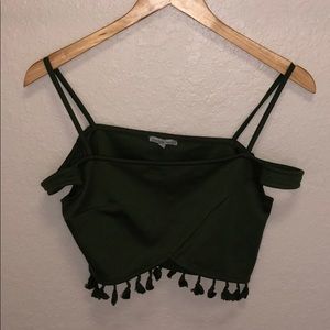 Over the shoulder Crop Top